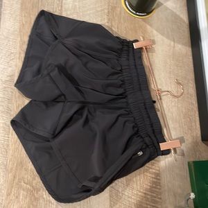 Lululemon black running shorts size 6 with 3” inseam